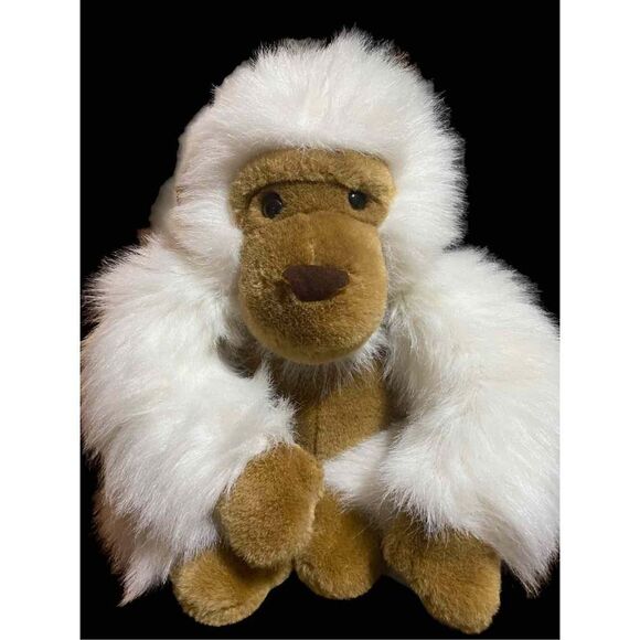 𝅺VINTAGE 1988 Chrisha playful plush white gorilla - Picture 10 of 11